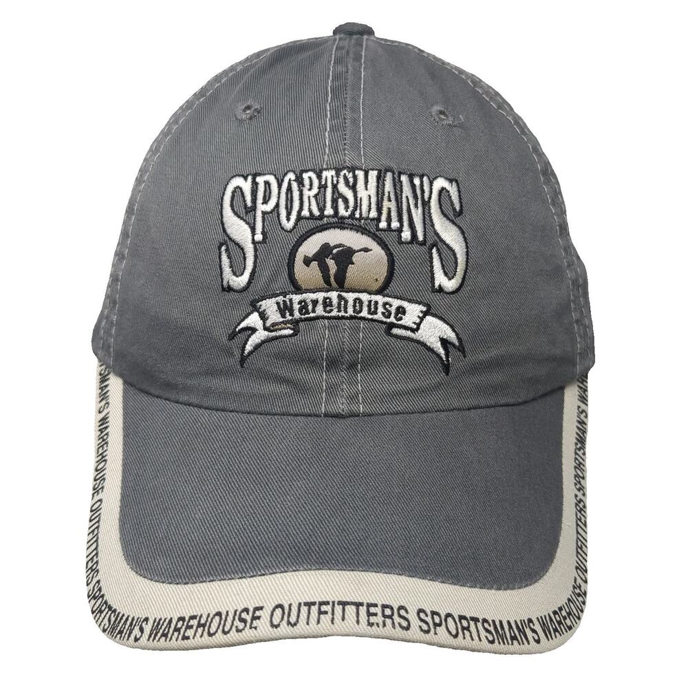 H3 Sportgear Sportsman's Warehouse Gray One Size Baseball Cap Strapback Hat Fish